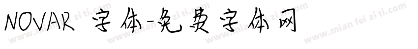 NOVAR 字体字体转换